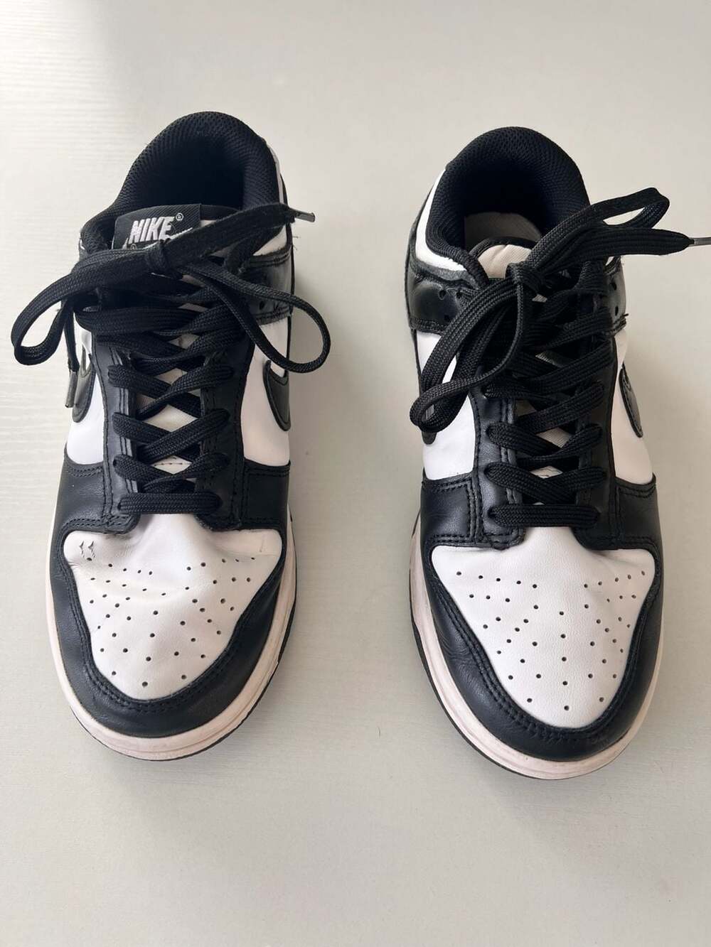 Nike Dunk Low Retro 'Panda' White/Black Sneakers Size 8 Women’s
